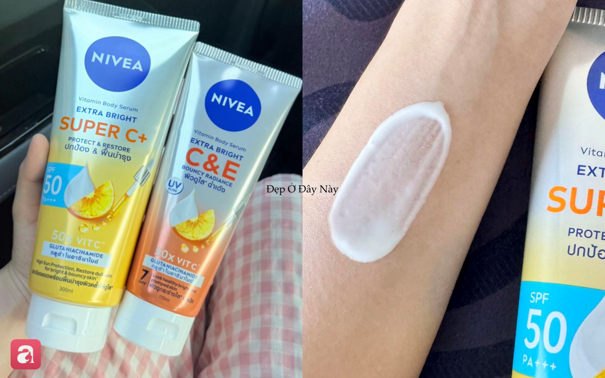 5 sữa dưỡng thể chống nắng 