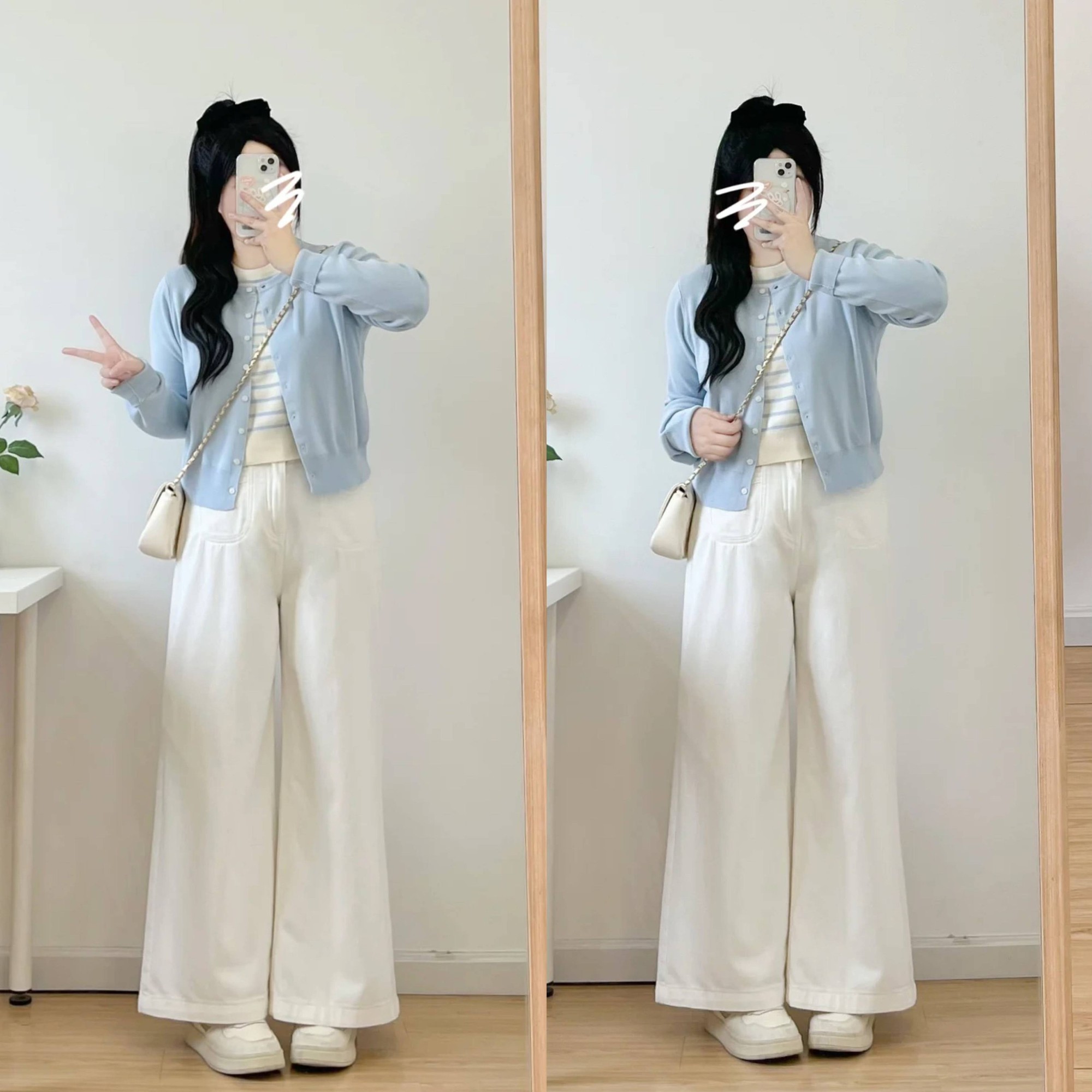 Eo b&aacute;nh m&igrave; đ&ugrave;i to kh&ocirc;ng lo mặc xấu: Mẹo phối đồ đỉnh cao, vừa t&ocirc;n d&aacute;ng lại giấu mỡ cực ngầu - Ảnh 7.