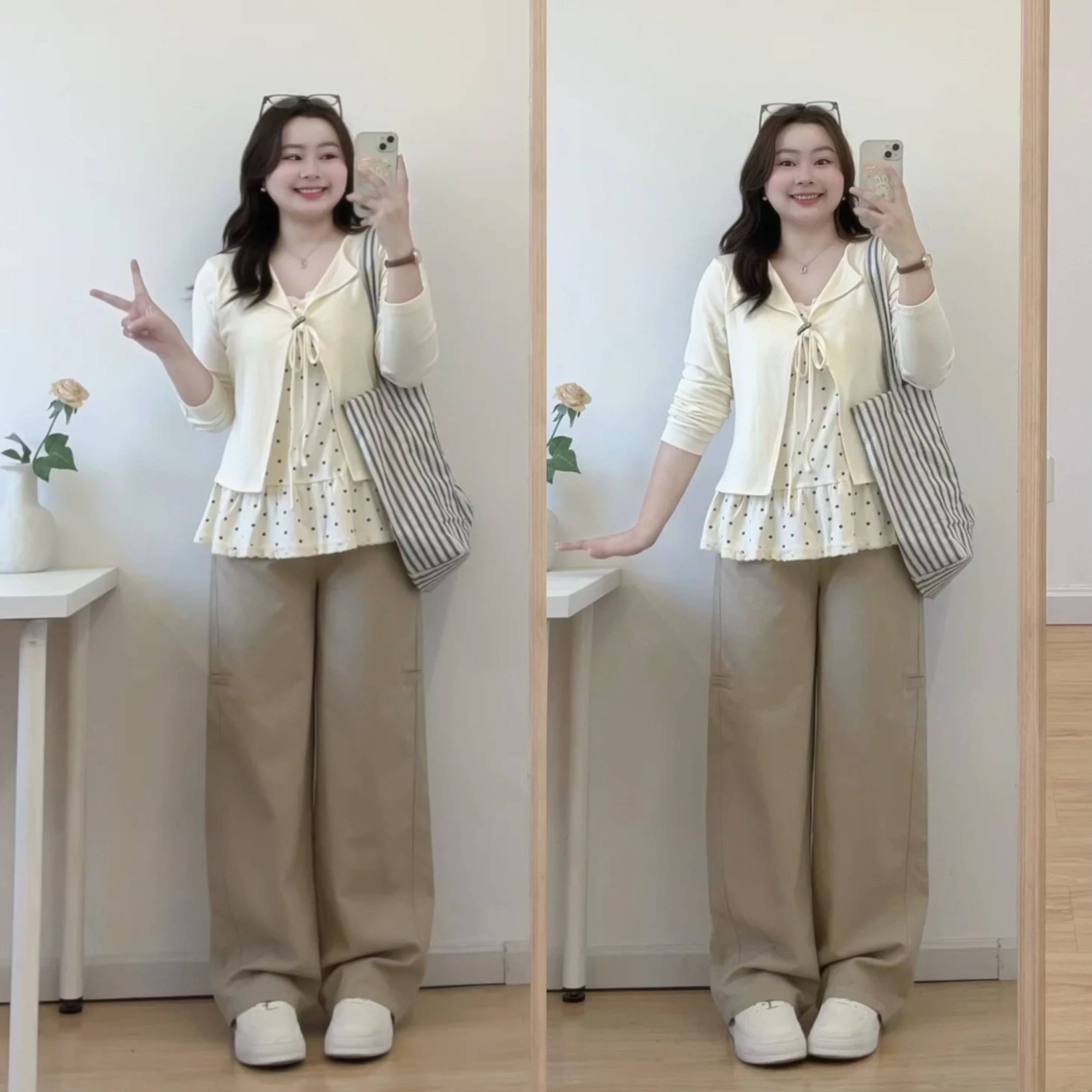 Eo b&aacute;nh m&igrave; đ&ugrave;i to kh&ocirc;ng lo mặc xấu: Mẹo phối đồ đỉnh cao, vừa t&ocirc;n d&aacute;ng lại giấu mỡ cực ngầu - Ảnh 3.