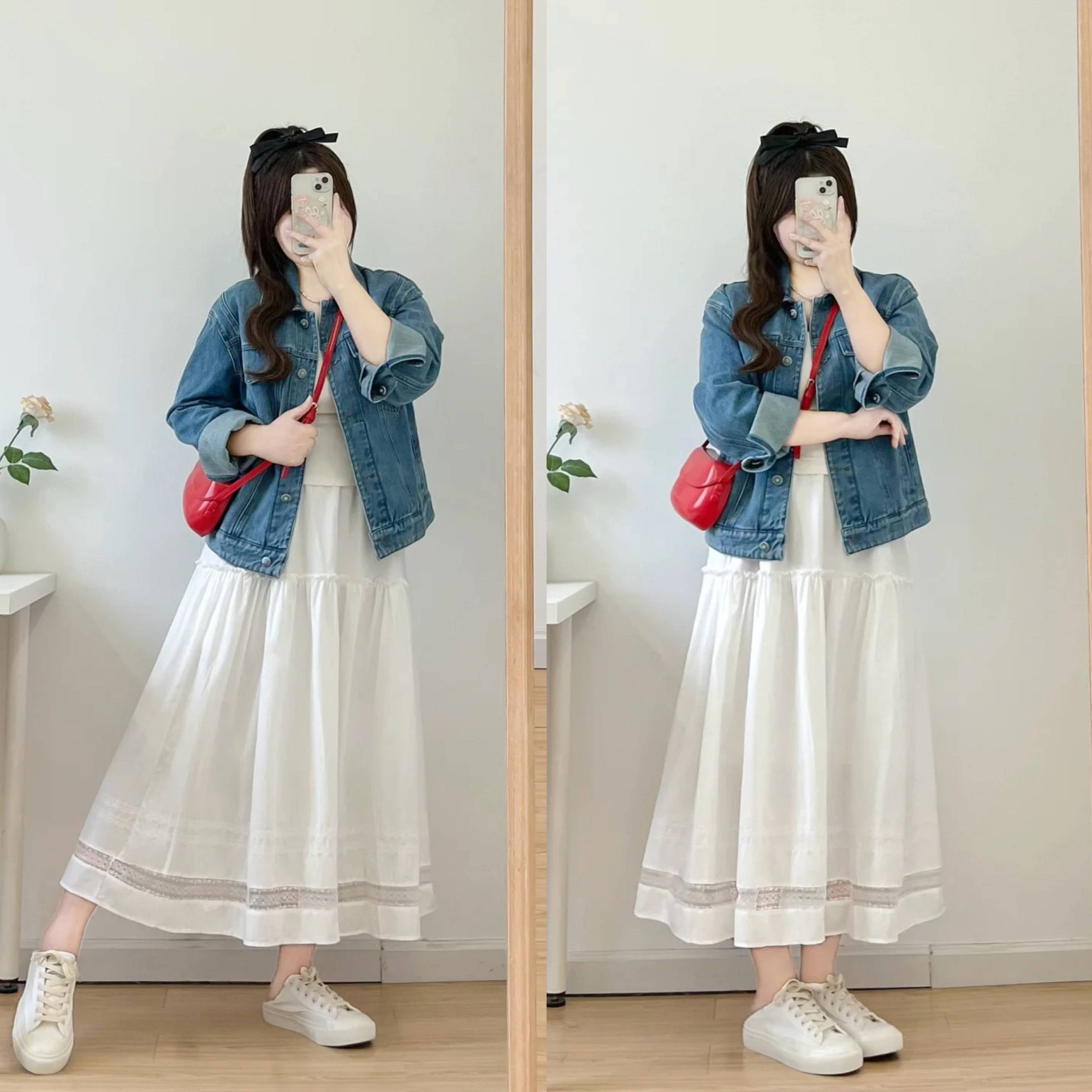 Eo b&aacute;nh m&igrave; đ&ugrave;i to kh&ocirc;ng lo mặc xấu: Mẹo phối đồ đỉnh cao, vừa t&ocirc;n d&aacute;ng lại giấu mỡ cực ngầu - Ảnh 8.