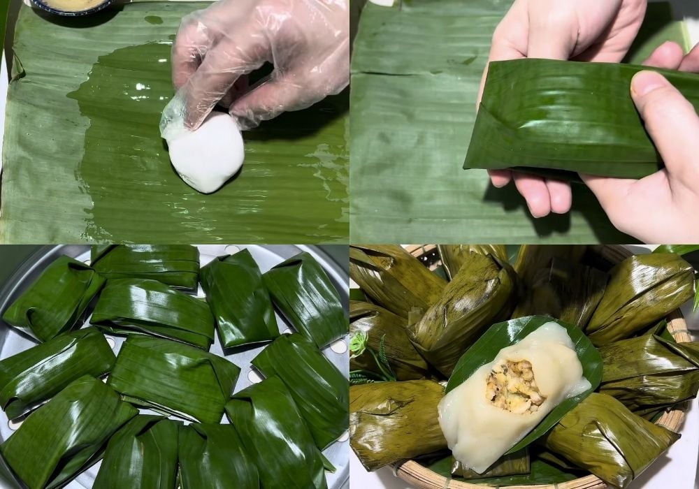 Bánh nếp nhân đậu xanh thịt, một món ăn quen thuộc nhưng dễ gây tích mỡ nếu ăn quá nhiều
