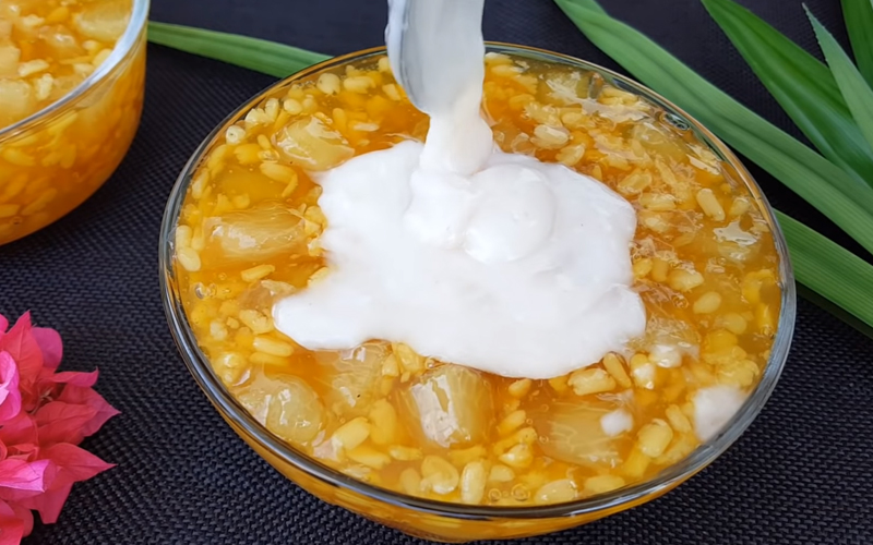 Chè bưởi đậu xanh, món tráng miệng ngọt ngào nhưng cần hạn chế để tránh tích mỡ