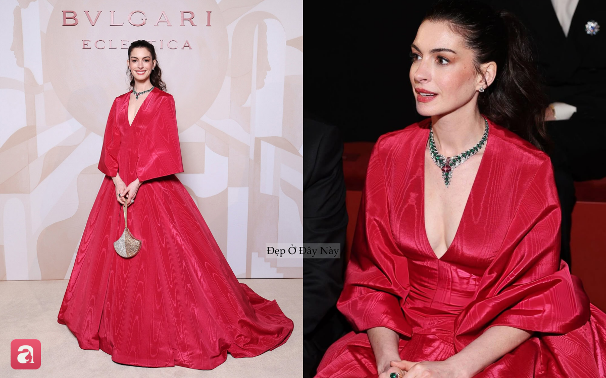 Anne Hathaway bận “không thở nổi”, đổi style liên tục khiến fan chóng mặt - Ảnh 1.