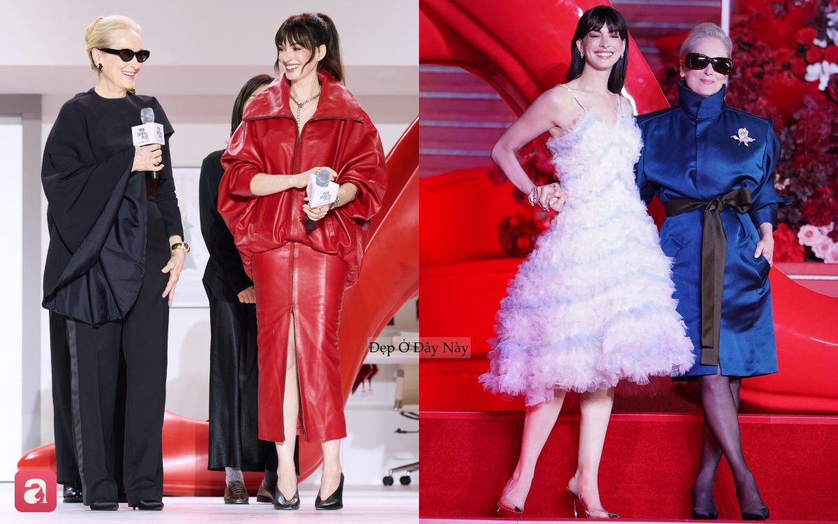 Anne Hathaway bận “không thở nổi”, đổi style liên tục khiến fan chóng mặt - Ảnh 2.