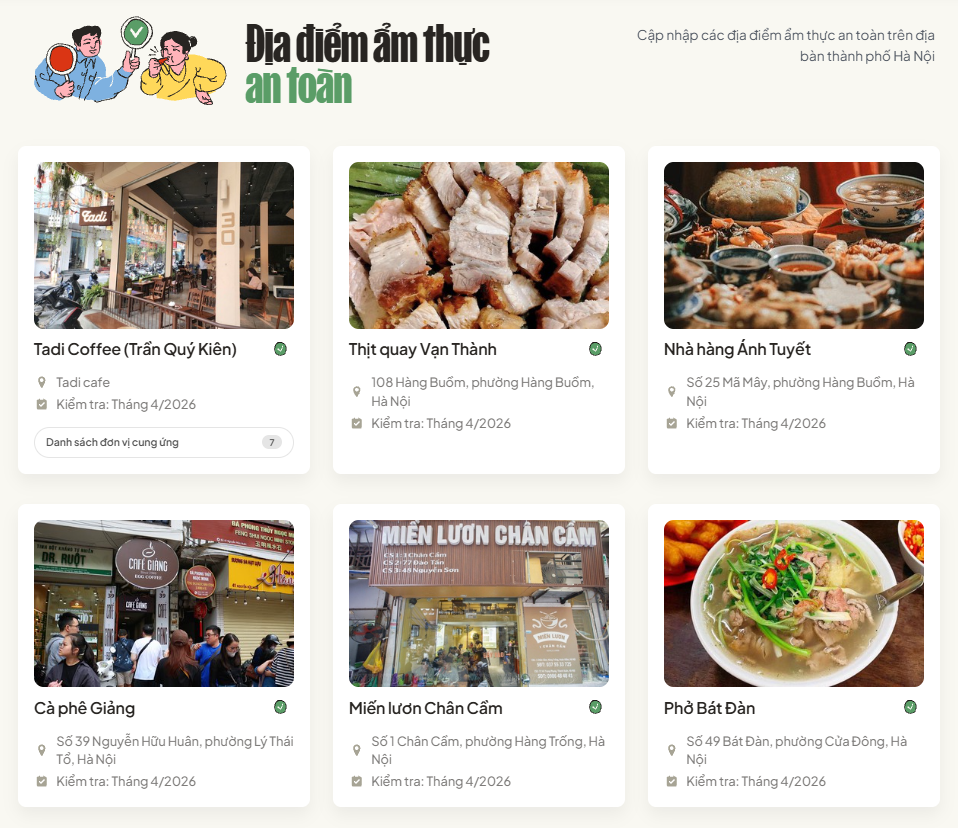 Cổng th&ocirc;ng tin an to&agrave;n thực phẩm H&agrave; Nội ch&iacute;nh thức ra mắt năm 2026 - Ảnh 3.