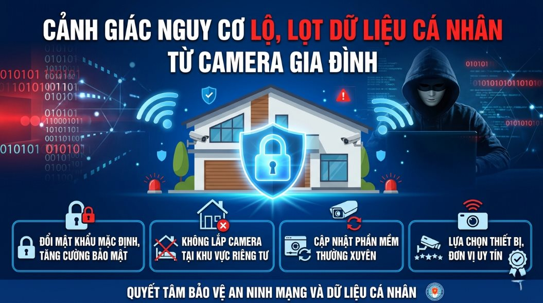 C&ocirc;ng an tỉnh T&acirc;y Ninh cảnh b&aacute;o bảo mật camera gia đ&igrave;nh năm 2026 - Ảnh 2.