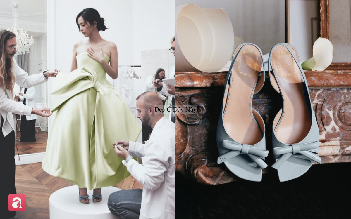 Gi&agrave;y cao g&oacute;t đ&iacute;nh nơ vừa sang vừa điệu được Jennie, Jisoo v&agrave; loạt nh&agrave; mốt lăng x&ecirc; miệt m&agrave;i - Ảnh 3.