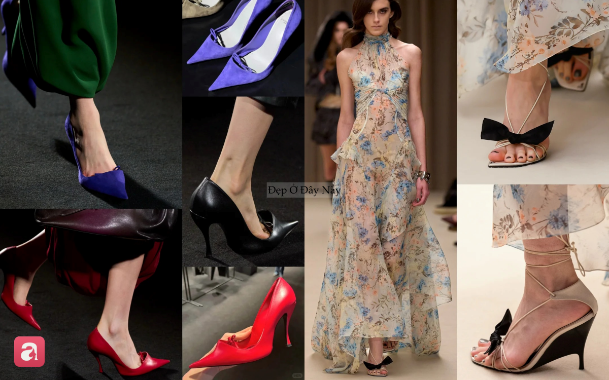 Gi&agrave;y cao g&oacute;t đ&iacute;nh nơ vừa sang vừa điệu được Jennie, Jisoo v&agrave; loạt nh&agrave; mốt lăng x&ecirc; miệt m&agrave;i - Ảnh 5.