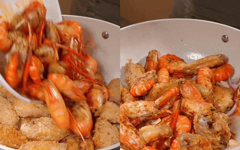 Không cần dọn nhiều bát đĩa, gộp ngay tôm và cánh gà vào một chảo theo cách này đảm bảo cả nhà gắp không ngừng đũa - Ảnh 11.