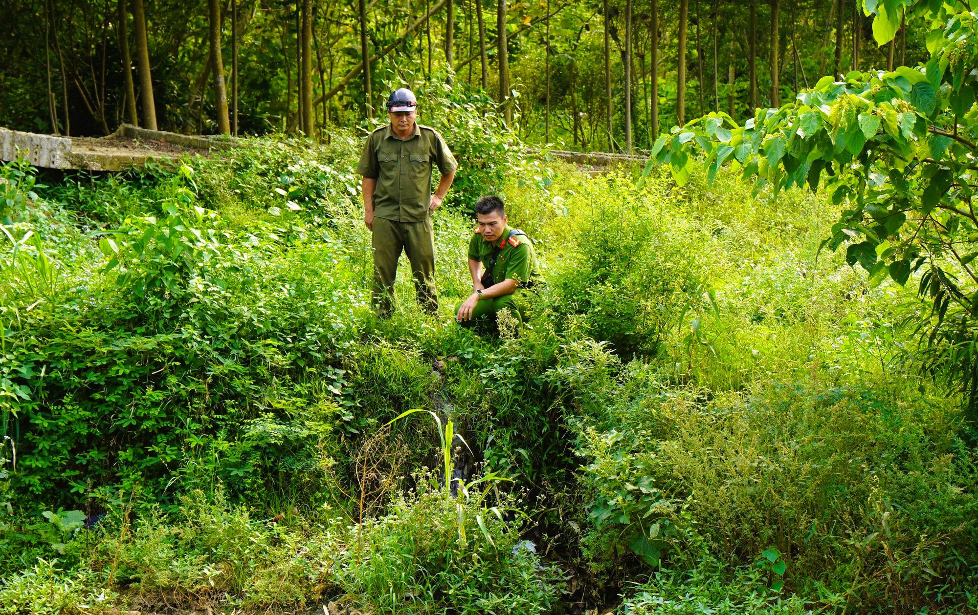 C05 Bộ C&ocirc;ng an v&agrave;o cuộc vụ nước giếng khoan nh&agrave; d&acirc;n đổi m&agrave;u t&iacute;m bất thường - Ảnh 1.