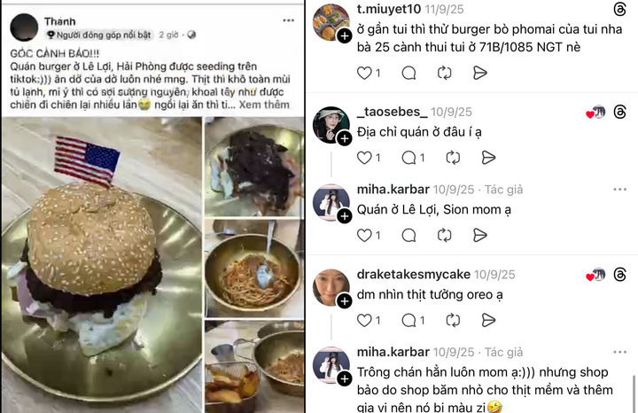 Hiệu b&aacute;nh hamburger Hải Ph&ograve;ng ph&aacute; sản sau c&uacute; b&oacute;c phốt của nh&oacute;m admin mạng x&atilde; hội - Ảnh 2.