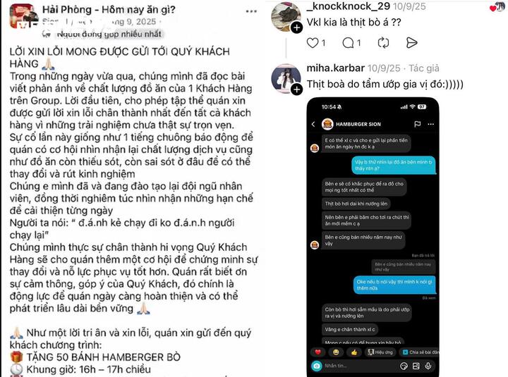Hiệu b&aacute;nh hamburger Hải Ph&ograve;ng ph&aacute; sản sau c&uacute; b&oacute;c phốt của nh&oacute;m admin mạng x&atilde; hội - Ảnh 4.