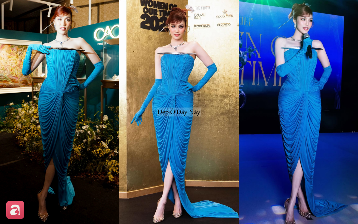 Ngu Thư H&acirc;n diện đầm của NTK Việt, đụng h&agrave;ng cực gắt với Lan Khu&ecirc; - Ảnh 5.