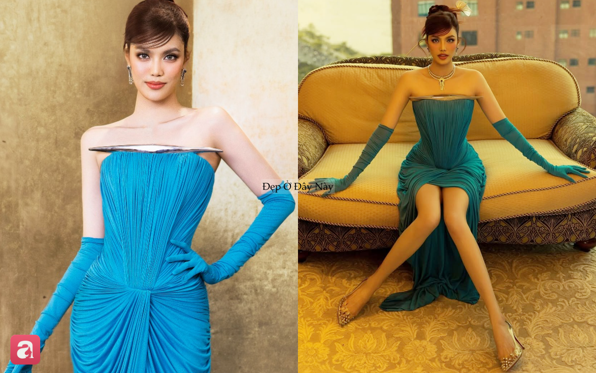 Ngu Thư H&acirc;n diện đầm của NTK Việt, đụng h&agrave;ng cực gắt với Lan Khu&ecirc; - Ảnh 4.