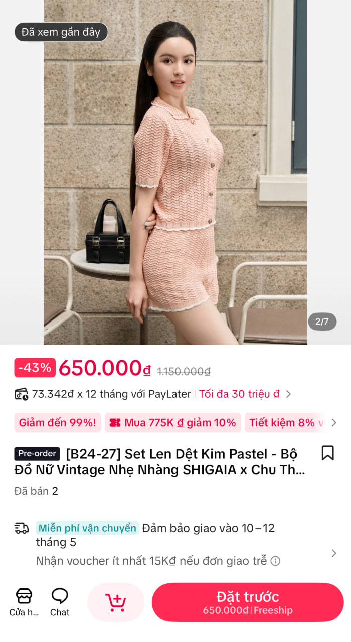 Bộ đồ đi chơi lễ cho mẹ v&agrave; b&eacute;: Chu Thanh Huyền g&acirc;y tranh c&atilde;i tr&ecirc;n TikTok - Ảnh 2.