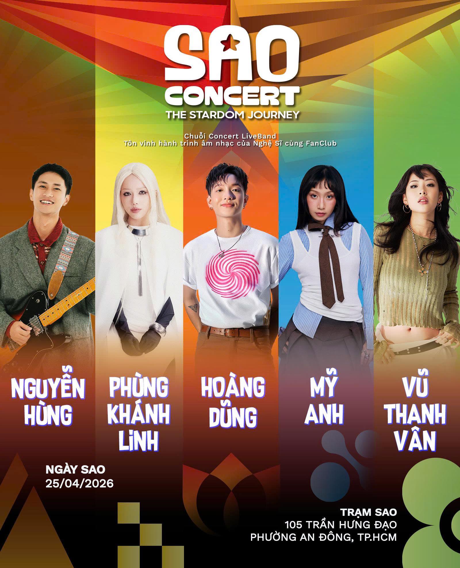 Hậu trường SAO CONCERT 2026: Sự kiện Vpop quy tụ 5 nghệ sĩ tự viết , tự h&aacute;t - Ảnh 1.