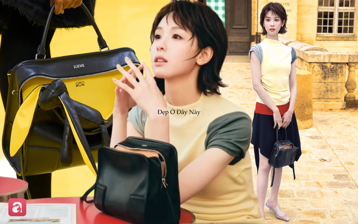 V&igrave; sao Trần Đ&ocirc; Linh mang t&uacute;i kh&ocirc;ng k&eacute;o kh&oacute;a tại show Loewe? - Ảnh 1.