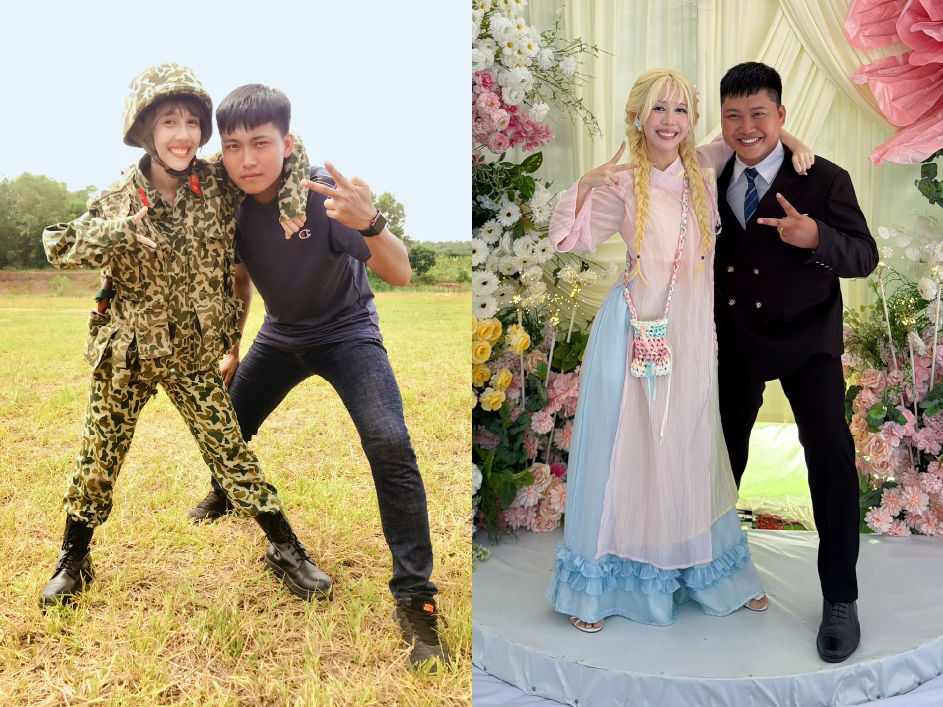 Đ&aacute;m cưới Mũi trưởng Long ở T&acirc;y Ninh: Visual c&ocirc; d&acirc;u v&agrave; sự xuất hiện độc lạ của Hậu Ho&agrave;ng - Ảnh 5.