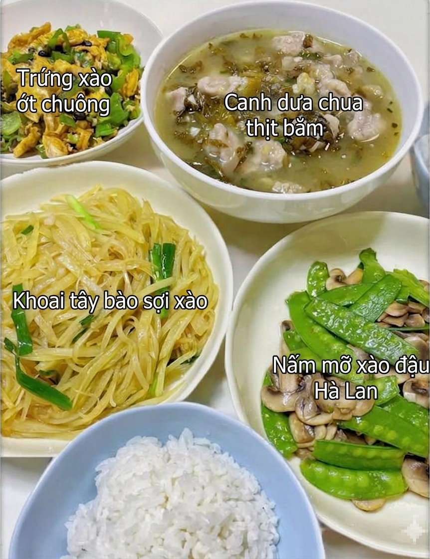 7 ng&agrave;y bố t&ocirc;i đều nấu c&aacute;c m&oacute;n ăn ngon kh&aacute;c nhau - thực đơn cả tuần dễ l&agrave;m cho gia đ&igrave;nh - Ảnh 2.