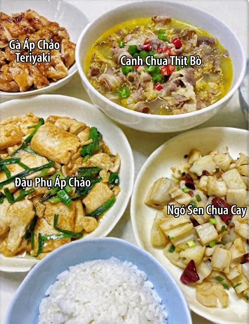 7 ng&agrave;y bố t&ocirc;i đều nấu c&aacute;c m&oacute;n ăn ngon kh&aacute;c nhau - thực đơn cả tuần dễ l&agrave;m cho gia đ&igrave;nh - Ảnh 1.