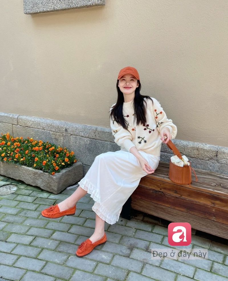 Muốn mặc chân váy dài mà không bị già, cứ thử 10 cách này - Ảnh 3.