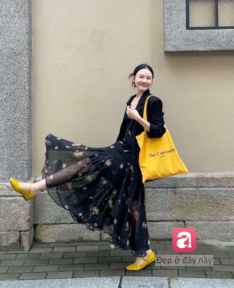 Muốn mặc chân váy dài mà không bị già, cứ thử 10 cách này - Ảnh 2.