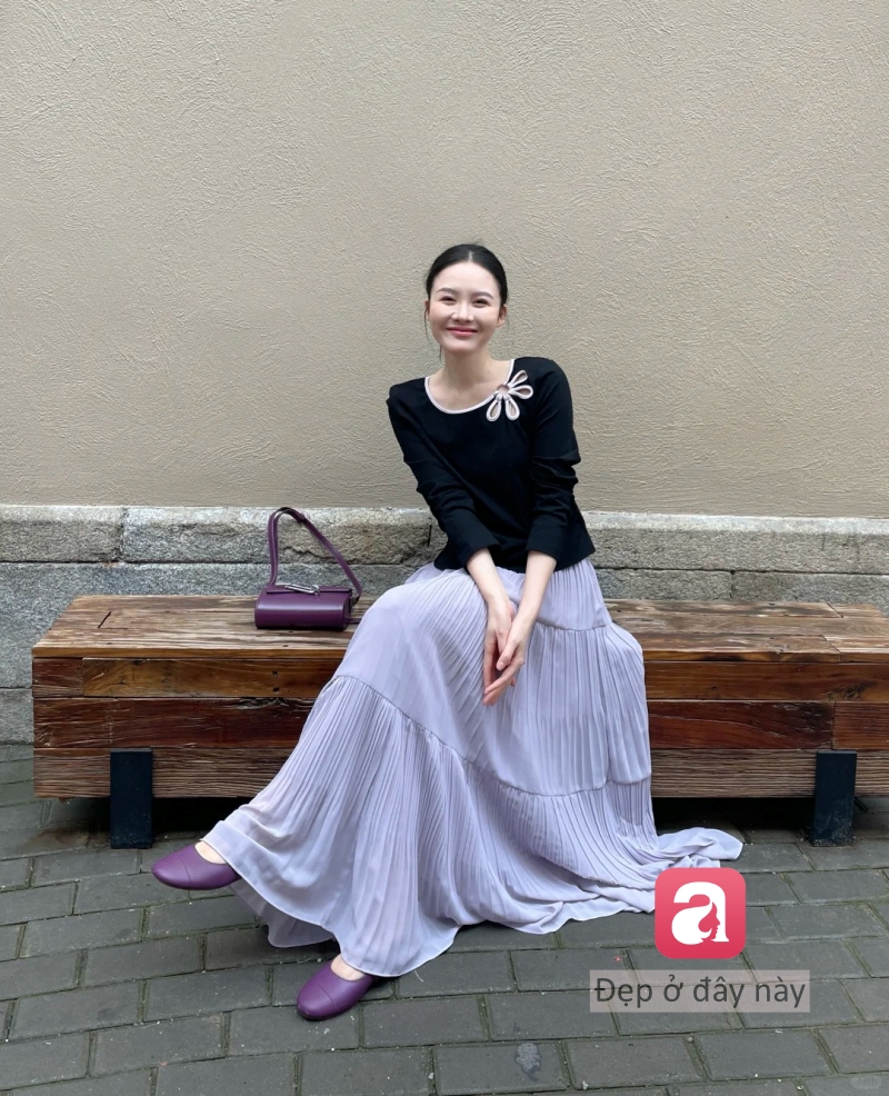 Muốn mặc chân váy dài mà không bị già, cứ thử 10 cách này - Ảnh 8.