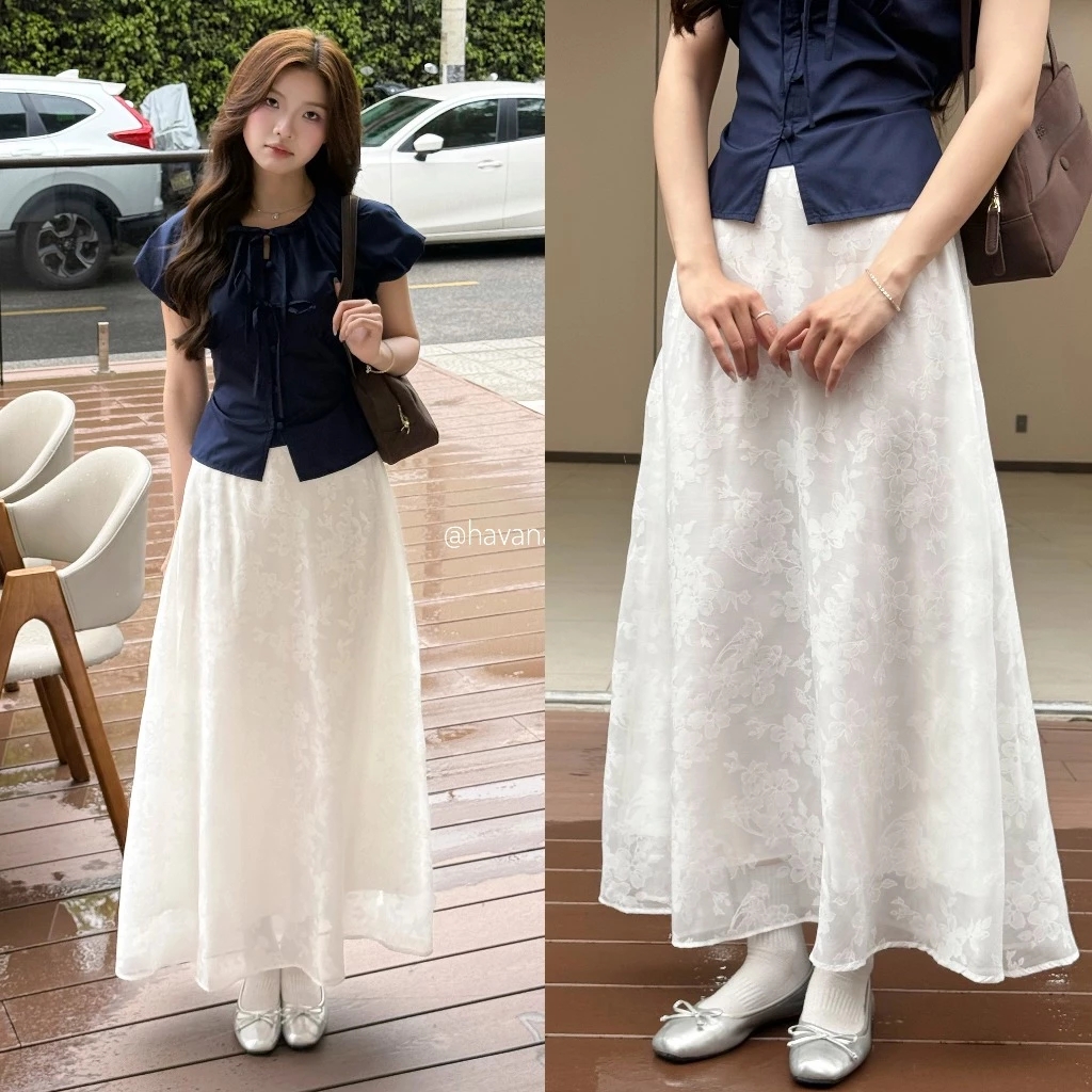 Muốn mặc chân váy dài mà không bị già, cứ thử 10 cách này - Ảnh 12.