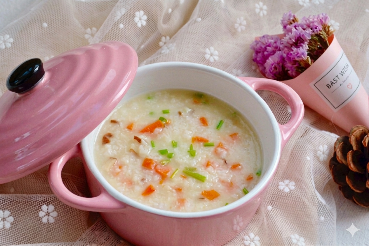 6 món cháo ngon, dễ nấu, ăn vào bữa sáng để tăng cường chức năng tỳ vị, cải thiện sắc tố da và củng cố hệ miễn dịch - Ảnh 1.