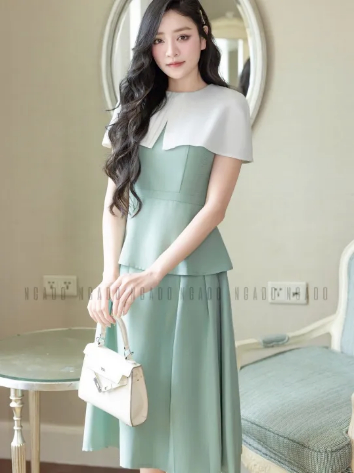 Một ch&uacute;t xanh bạc h&agrave;, đủ để cả bộ đồ ng&agrave;y h&egrave; trở n&ecirc;n trong trẻo hơn- Ảnh 11.