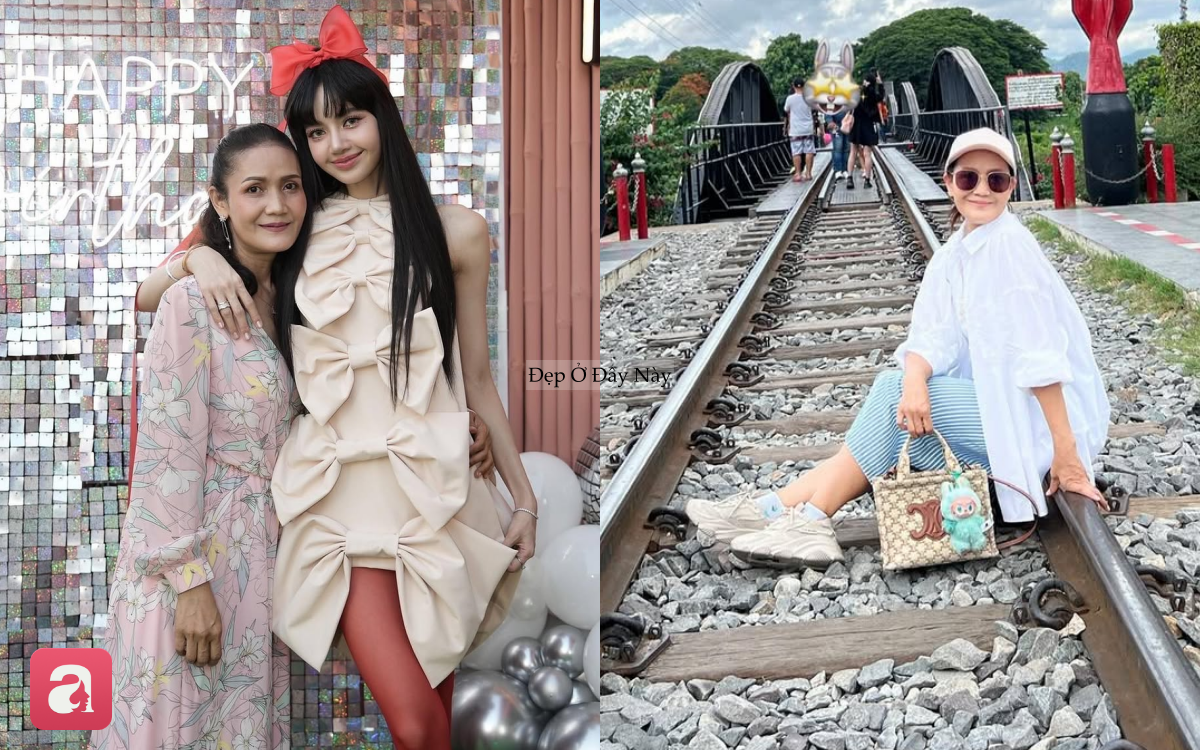 Style trẻ trung, ngập tr&agrave;n h&agrave;ng hiệu của mẹ Lisa ở tuổi U60 - Ảnh 3.