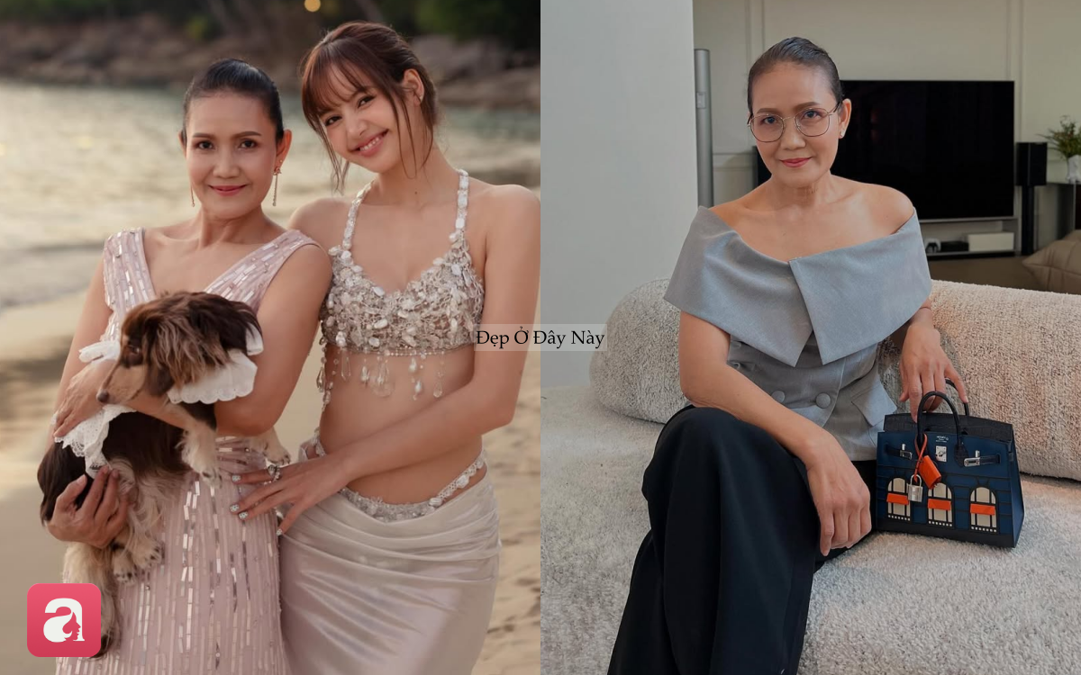 Style trẻ trung, ngập tr&agrave;n h&agrave;ng hiệu của mẹ Lisa ở tuổi U60 - Ảnh 4.
