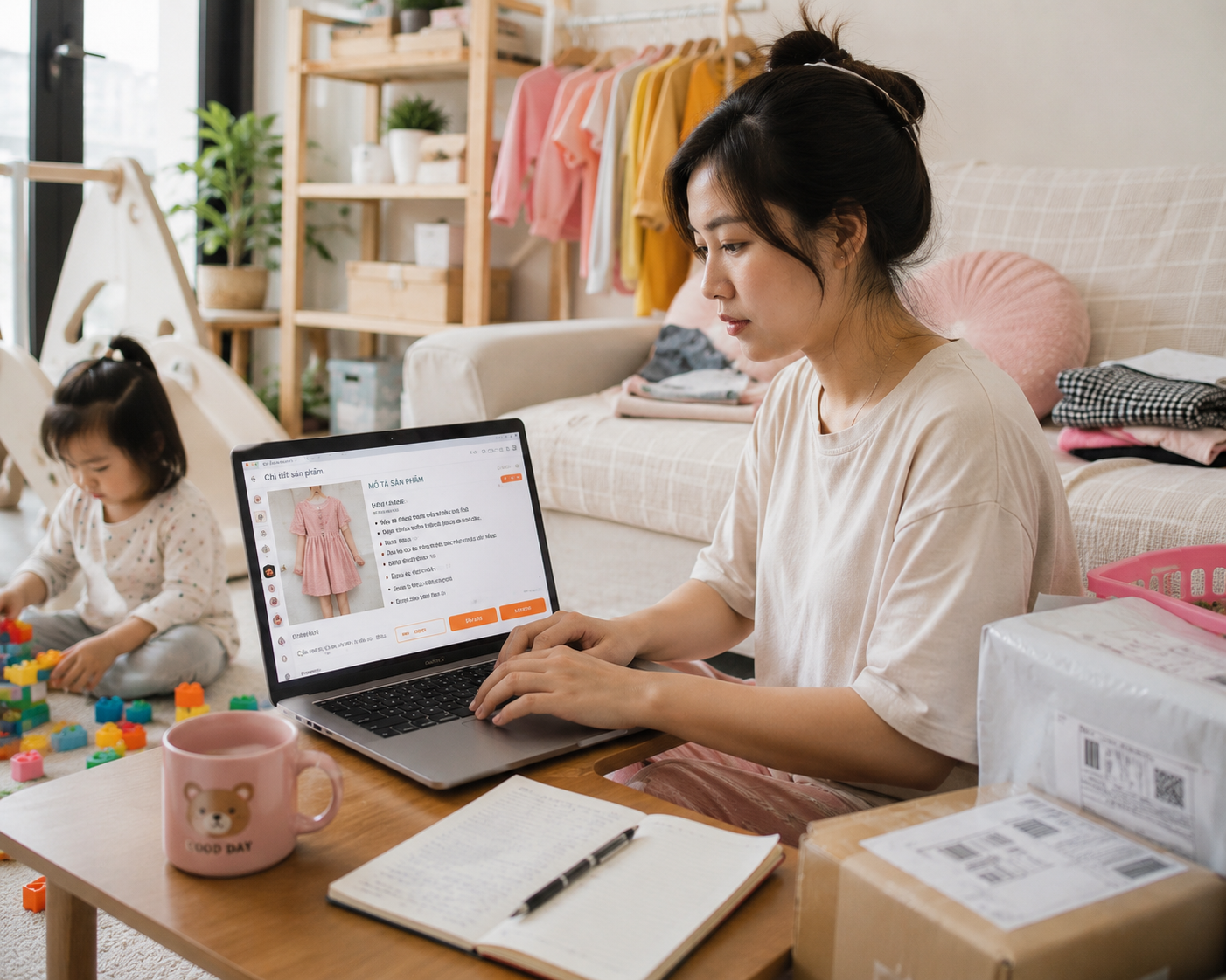C&oacute; con nhỏ vẫn kiếm ra tiền: 5 c&ocirc;ng việc nhiều phụ nữ đang l&agrave;m ngay tại nh&agrave; - Ảnh 2.