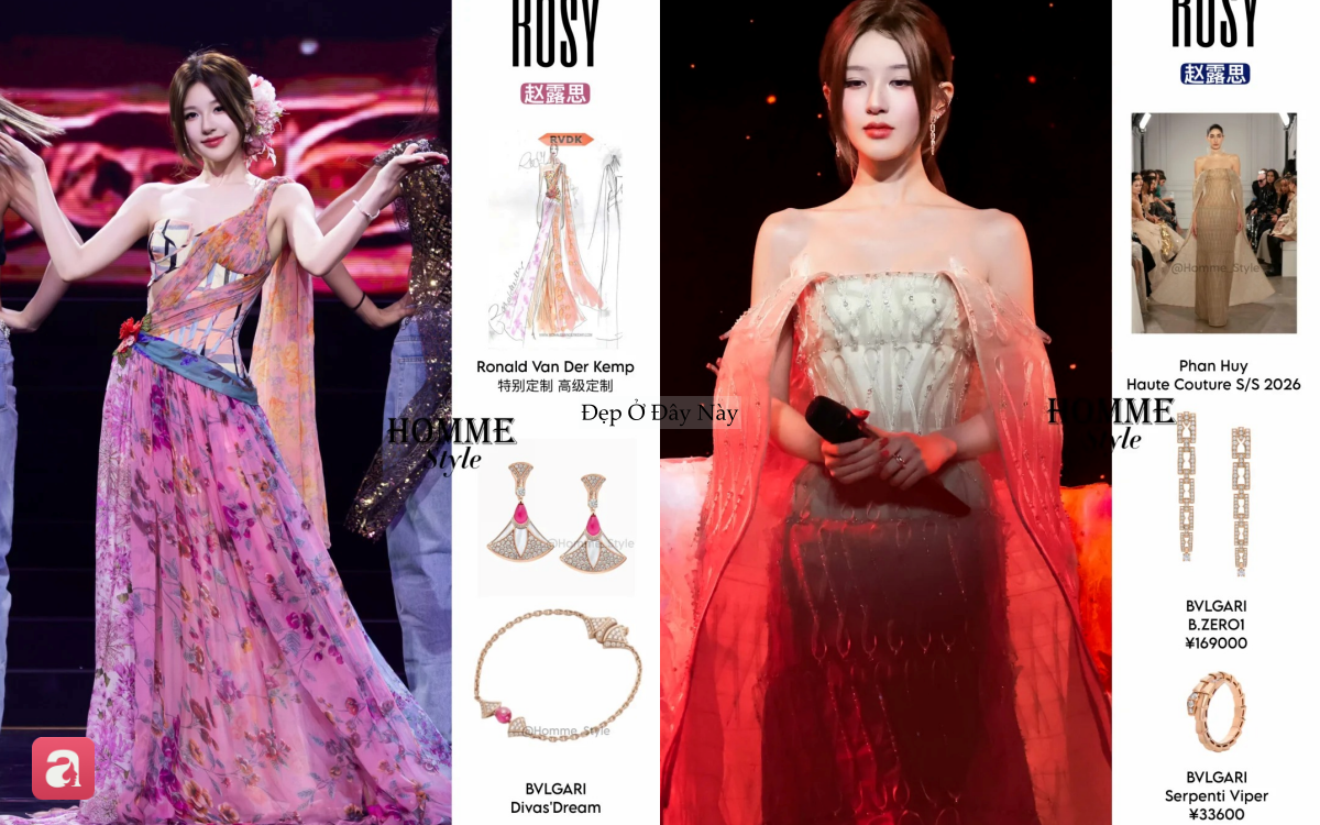 Concert ca nhạc như show thời trang của Triệu Lộ Tư, trang sức bạc tỷ nhiều kh&ocirc;ng đếm xuể - Ảnh 2.