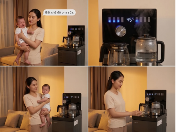 Tạm biệt nỗi &aacute;m ảnh b&ecirc; b&igrave;nh 20 l&iacute;t: C&acirc;y nước b&agrave;n tr&agrave; nối thẳng RO, biến ph&ograve;ng kh&aacute;ch th&agrave;nh trạm pha chế tại gia - Ảnh 3.