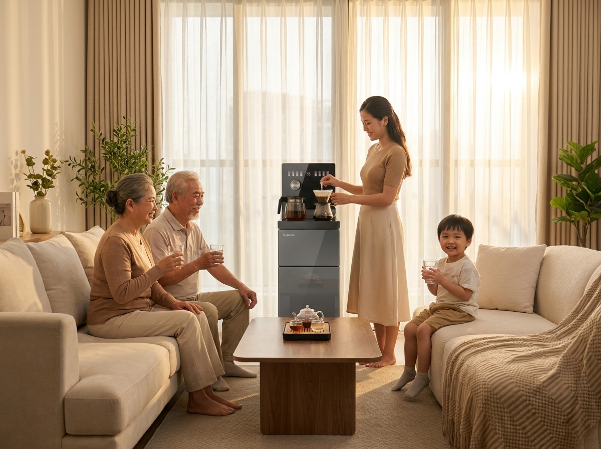 Tạm biệt nỗi &aacute;m ảnh b&ecirc; b&igrave;nh 20 l&iacute;t: C&acirc;y nước b&agrave;n tr&agrave; nối thẳng RO, biến ph&ograve;ng kh&aacute;ch th&agrave;nh trạm pha chế tại gia - Ảnh 5.