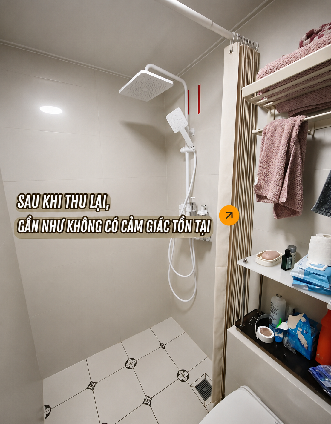 Vách kính phòng tắm đang dần “thất sủng”? Nhiều gia đình chuyển sang 4 kiểu thiết kế tiết kiệm diện tích, dễ vệ sinh hơn - Ảnh 4.