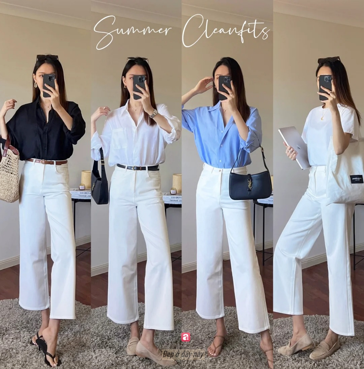Kh&ocirc;ng cần h&agrave;ng hiệu: Một chiếc quần trắng đ&uacute;ng phom cũng gi&uacute;p bạn tr&ocirc;ng c&oacute; gu như phụ nữ Ph&aacute;p- Ảnh 6.