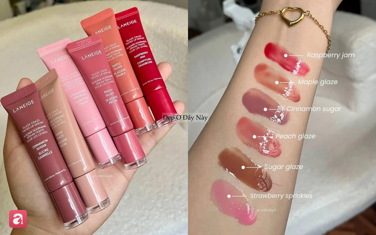 T&ocirc;i đ&atilde; d&ugrave;ng v&ocirc; số son dưỡng v&agrave; 