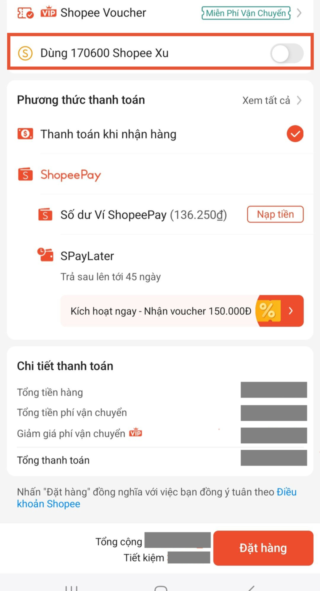 Mua sắm qua Shopee, làm thêm 1 bước này thì tiết kiệm khối: Có đơn giảm hẳn 924k không đùa!- Ảnh 2.