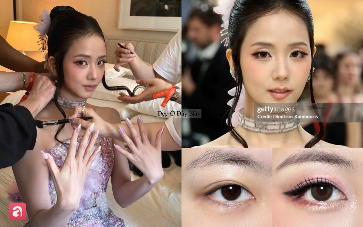 Từ makeup tới v&aacute;y &aacute;o, tạo h&igrave;nh của Jisoo tại Met Gala bị 