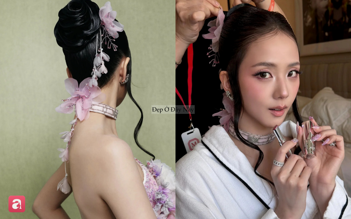 Từ makeup tới v&aacute;y &aacute;o, tạo h&igrave;nh của Jisoo tại Met Gala bị 