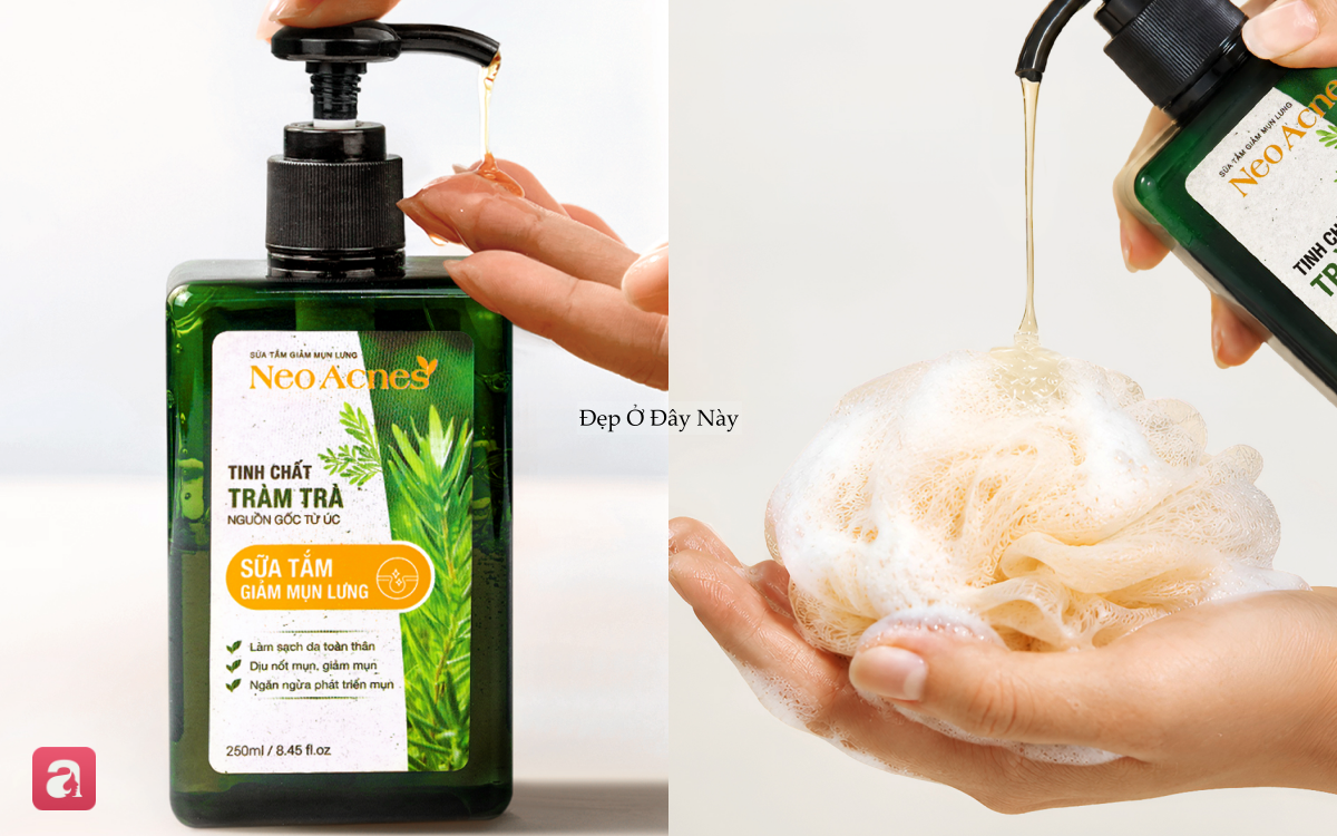 D&agrave;nh cho người mụn lưng: 5 sữa tắm 
