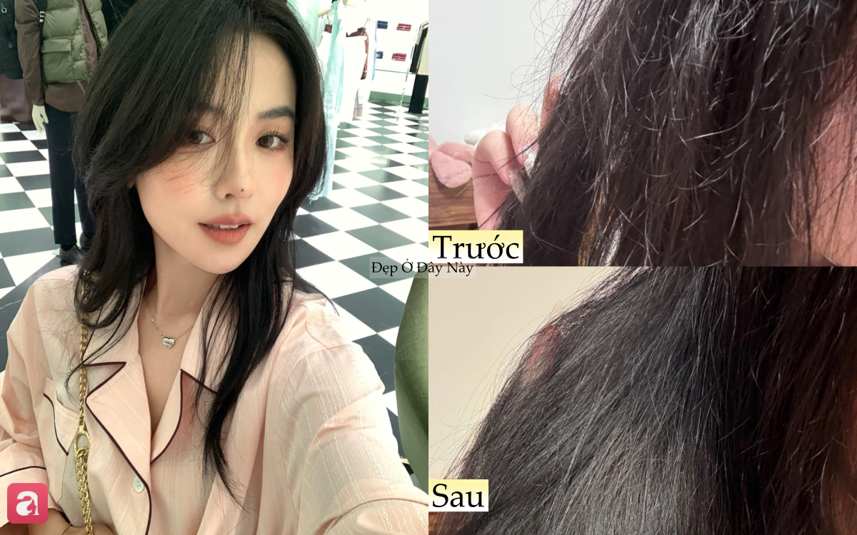 M&aacute;i t&oacute;c kh&ocirc; xơ, thưa rụng của n&agrave;ng blogger Thảo Thảo đ&atilde; thay đổi bất ngờ chỉ nhờ 5 m&oacute;n n&agrave;y - Ảnh 1.