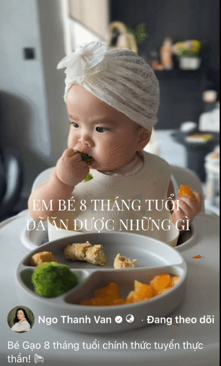 B&eacute; Gạo 8 th&aacute;ng tuổi: Giữ vững phong độ ăn uống, giờ c&ograve;n &ecirc; a gọi ba Huy mẹ V&acirc;n suốt ng&agrave;y- Ảnh 7.