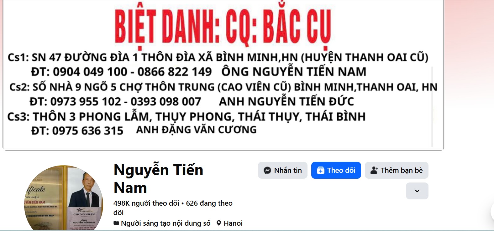 C&ocirc;ng an H&agrave; Nội điều tra vụ mổ khối u tại cơ sở chữa bệnh của &ocirc;ng Nguyễn Tiến Nam - Ảnh 2.