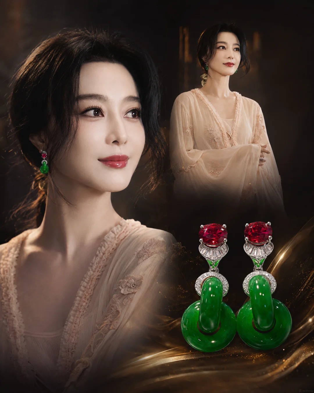 M&oacute;n trang sức ngọc phỉ th&uacute;y Phạm Băng Băng đeo khiến D&acirc;n chơi ngọc phải nể phục - Ảnh 1.