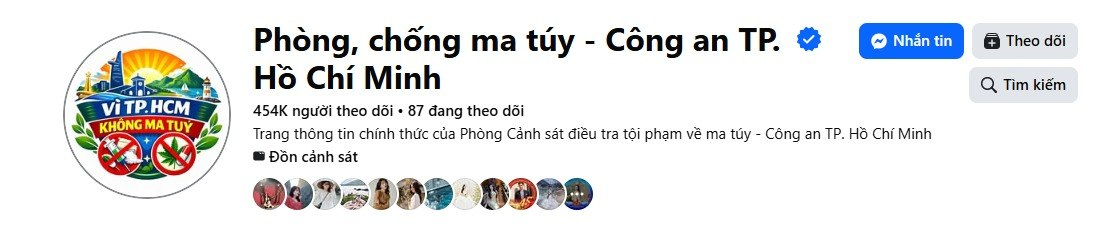 Tăng 217 . 000 Người theo d&otilde;i fanpage Ph&ograve;ng , chống ma t&uacute;y - C&ocirc;ng an TP . HCM trong 1 tiếng - Ảnh 1.