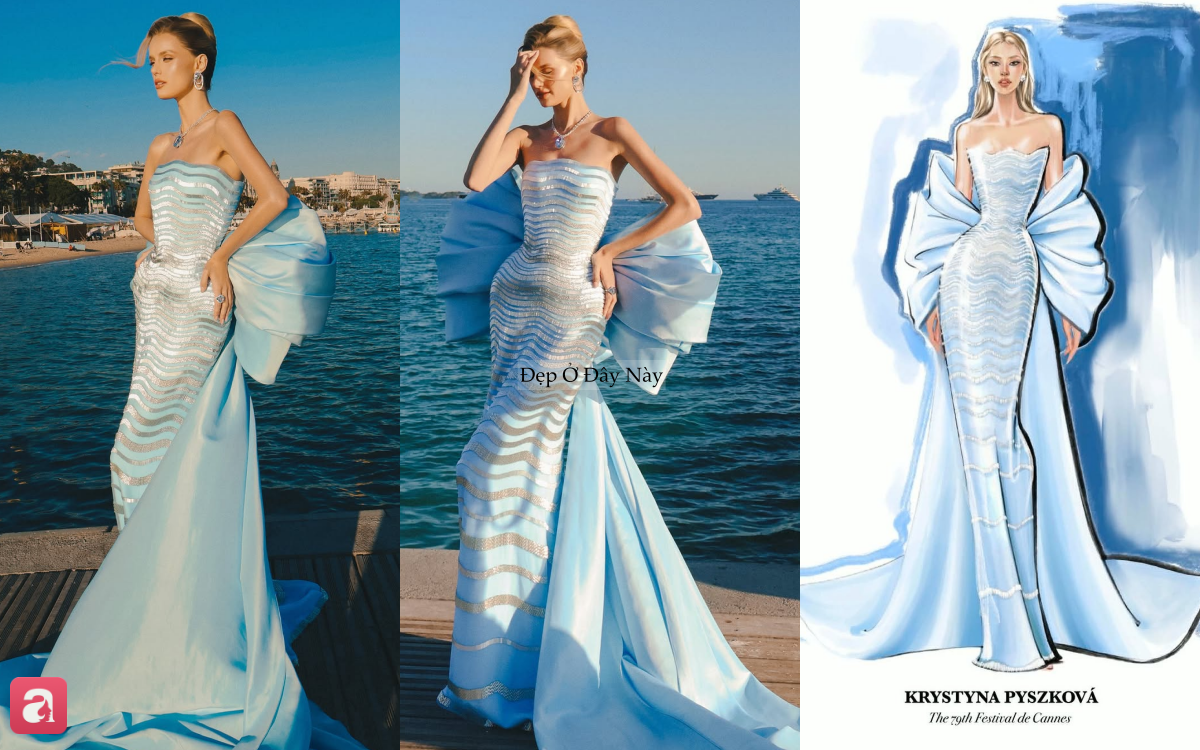 D&agrave;n hoa hậu quốc tế mang thiết kế Việt l&ecirc;n thảm đỏ Cannes: Thời trang Việt ng&agrave;y c&agrave;ng ghi dấu to&agrave;n cầu - Ảnh 2.