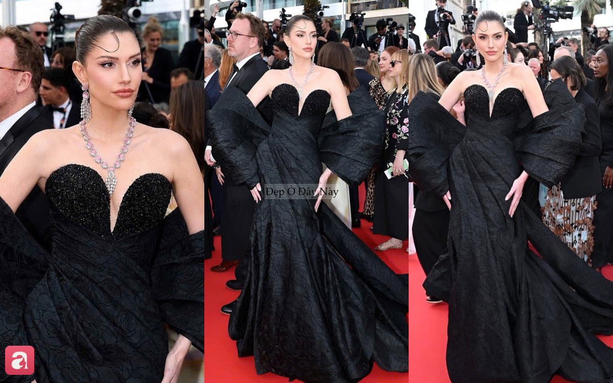 D&agrave;n hoa hậu quốc tế mang thiết kế Việt l&ecirc;n thảm đỏ Cannes: Thời trang Việt ng&agrave;y c&agrave;ng ghi dấu to&agrave;n cầu - Ảnh 4.